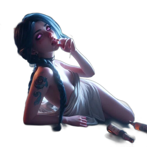 dress, bottle, jewelry, concept art transparent PNG cut-out