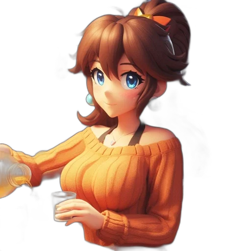dress, staff, food, weapon transparent PNG cut-out