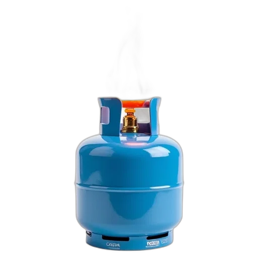 bottle, robot, blue, propane transparent PNG cut-out
