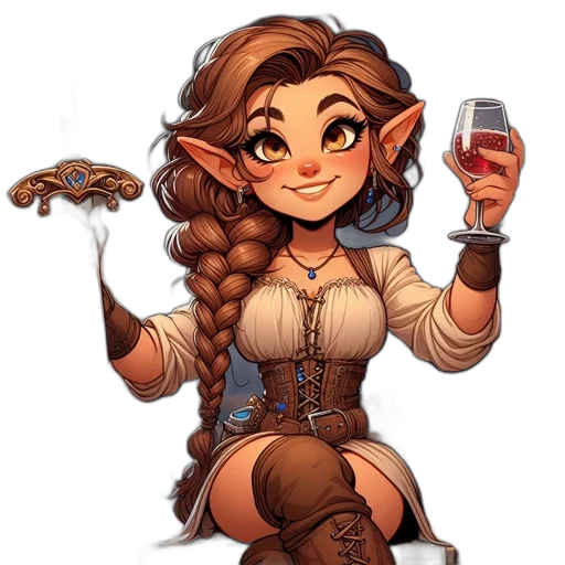 fantasy art, concept art, pixel art, cartoon transparent PNG cut-out