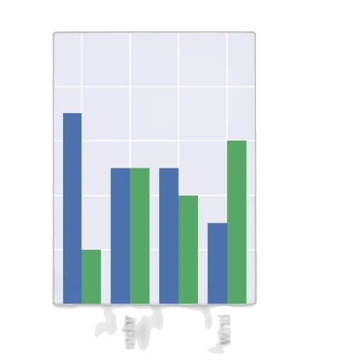 bar, chart, two, categories transparent PNG cut-out