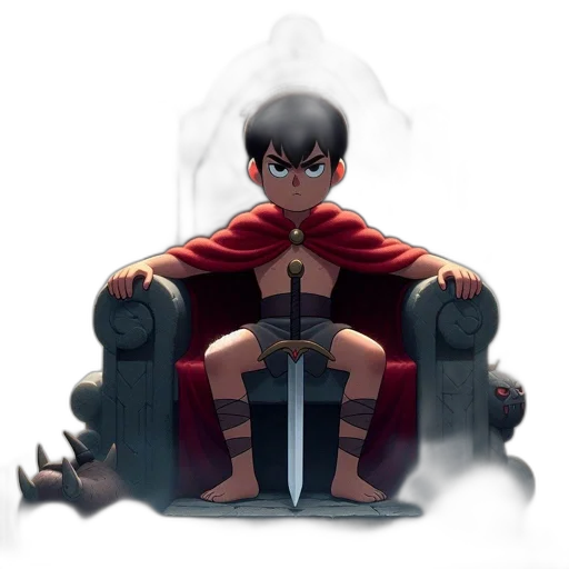 sword, weapon, crown, concept art transparent PNG cut-out