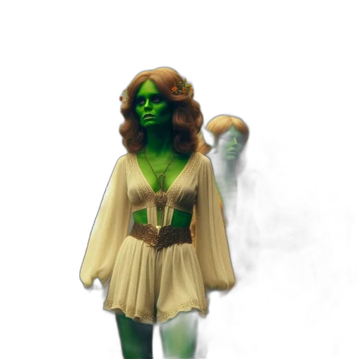 staff, dress, mask, creature transparent PNG cut-out