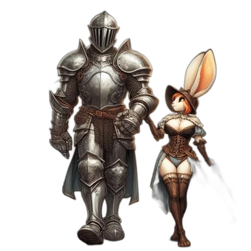 concept art, fantasy art, pixel art, 3d render transparent PNG cut-out