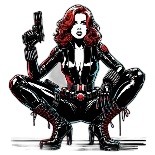 weapon, comic book art, concept art, cyberpunk transparent PNG cut-out