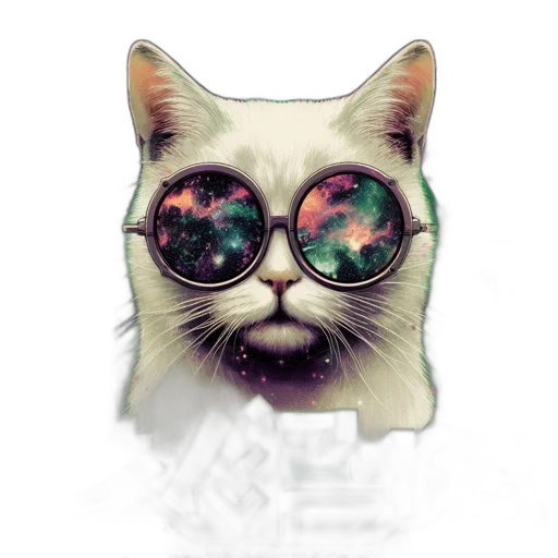 animal, staff, pixel art, vaporwave transparent PNG cut-out