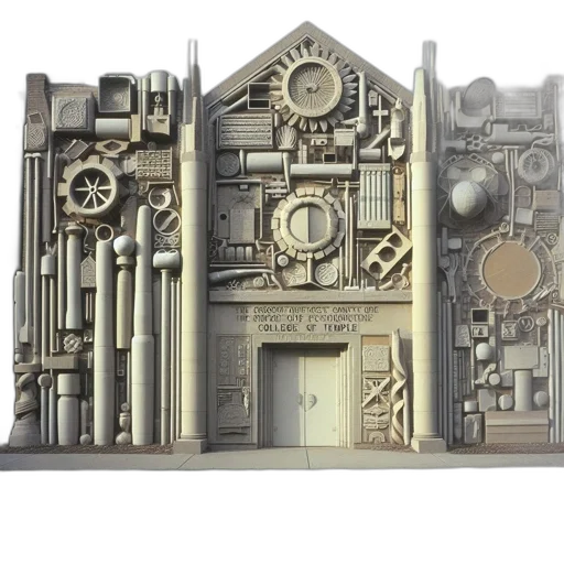 building, furniture, 3d render, concept art transparent PNG cut-out