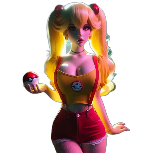 dress, robot, 3d render, concept art transparent PNG cut-out