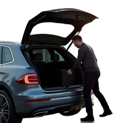 car, driver, pulling, out transparent PNG cut-out