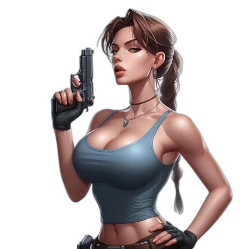 weapon, concept art, comic book art, cyberpunk transparent PNG cut-out