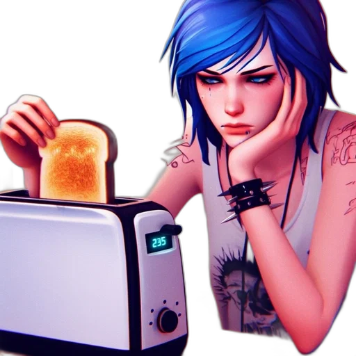 food, robot, cyberpunk, concept art transparent PNG cut-out