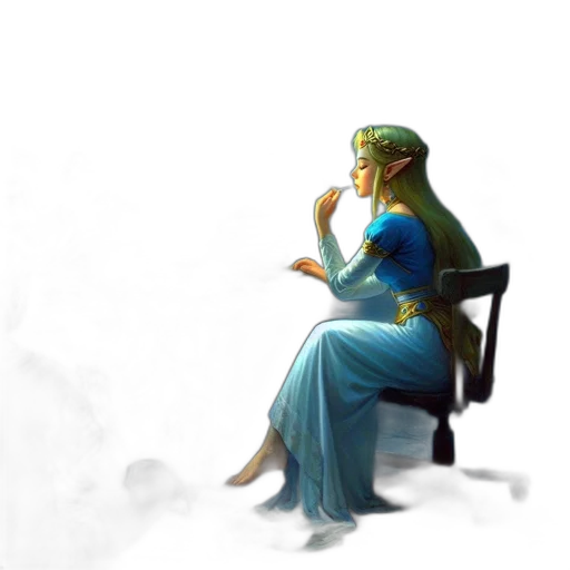 crown, dress, jewelry, staff transparent PNG cut-out