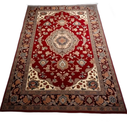 large, ornate, persian, rug transparent PNG cut-out