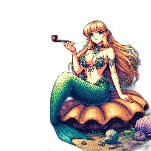 pixel art, fantasy art, concept art, watercolor transparent PNG cut-out