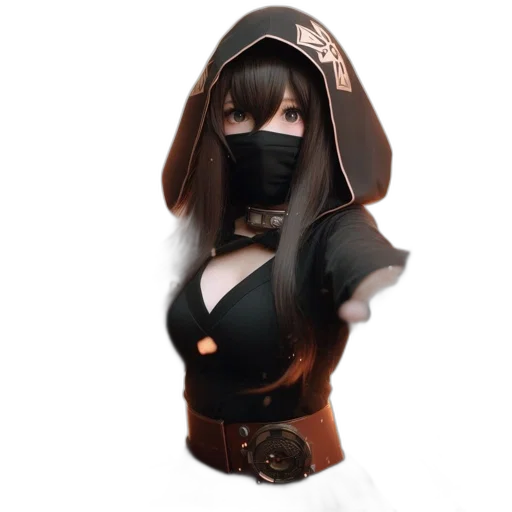 mask, staff, weapon, face transparent PNG cut-out