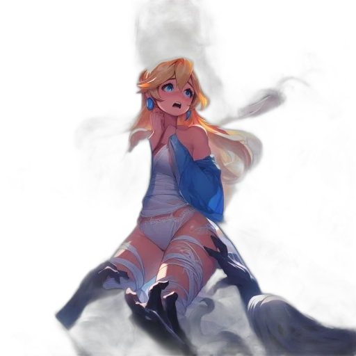 dress, dragon, sword, staff transparent PNG cut-out
