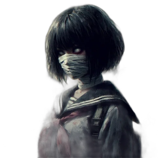 mask, face, jacket, creature transparent PNG cut-out