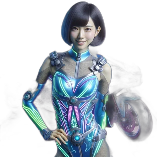 robot, dress, staff, concept art transparent PNG cut-out