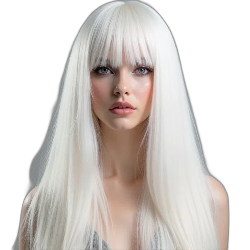 hair, photorealistic, 3d render, fantasy art transparent PNG cut-out
