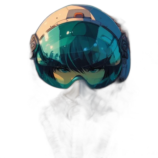 mask, face, jacket, robot transparent PNG cut-out
