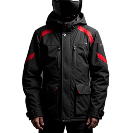jacket, cyberpunk, 3d render, photograph transparent PNG cut-out
