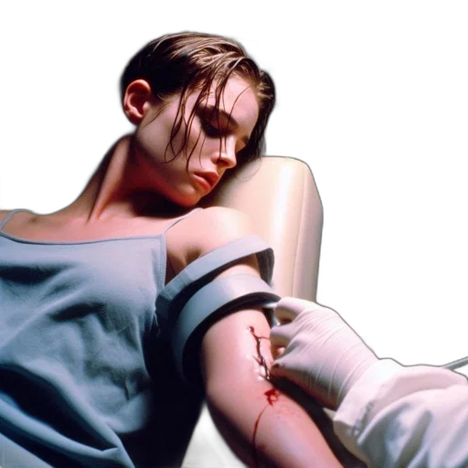 photorealistic, concept art, oil painting, cyberpunk transparent PNG cut-out