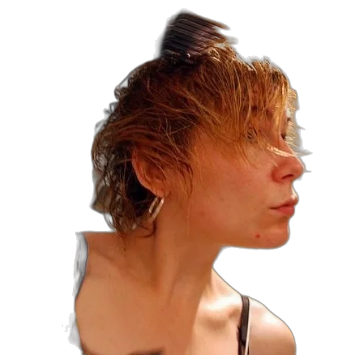 hair, face, staff, hat transparent PNG cut-out