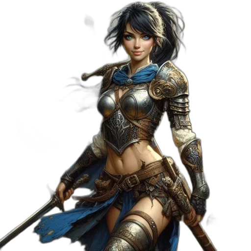 sword, weapon, staff, fantasy art transparent PNG cut-out