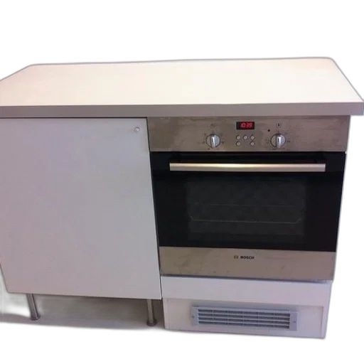 white, kitchen, cabinet, bosch transparent PNG cut-out