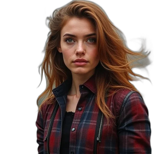 jacket, hair, face, crown transparent PNG cut-out