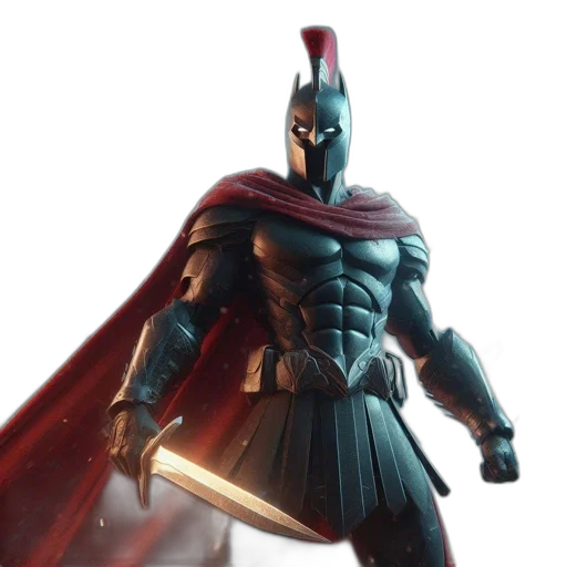 sword, concept art, 3d render, comic book art transparent PNG cut-out