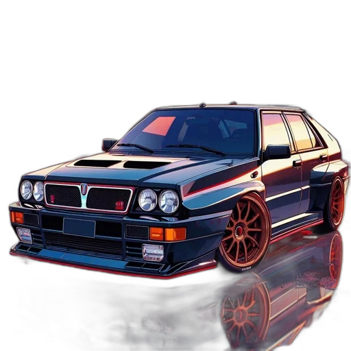 car, photorealistic, 3d render, concept art transparent PNG cut-out