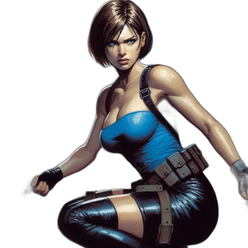 concept art, comic book art, cyberpunk, fantasy art transparent PNG cut-out