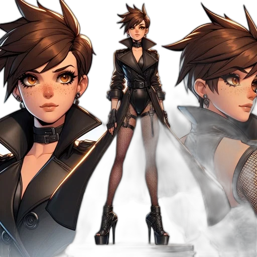 concept art, fantasy art, anime, cyberpunk transparent PNG cut-out