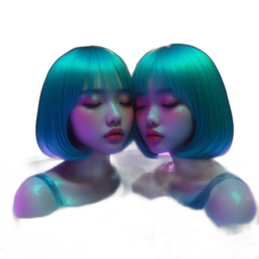 mask, face, hair, robot transparent PNG cut-out