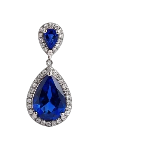 jewelry, crown, blue, pear transparent PNG cut-out