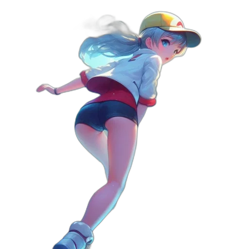 hat, dress, jacket, staff transparent PNG cut-out