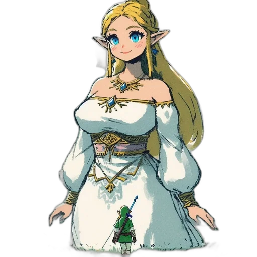 dress, crown, staff, jewelry transparent PNG cut-out