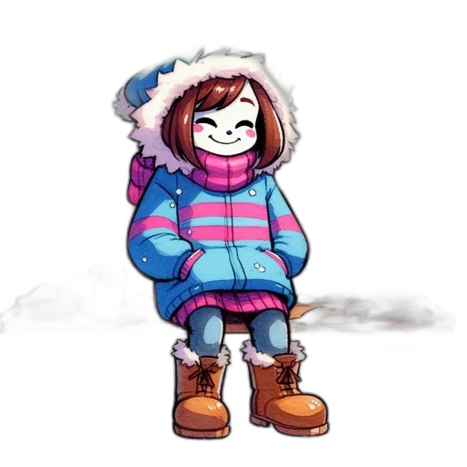 jacket, creature, hat, face transparent PNG cut-out