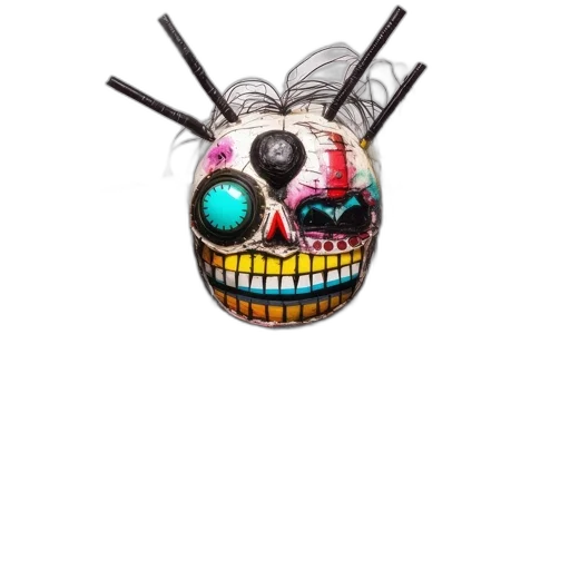 mask, robot, face, creature transparent PNG cut-out