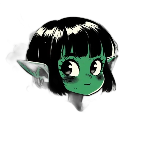 mask, staff, face, creature transparent PNG cut-out