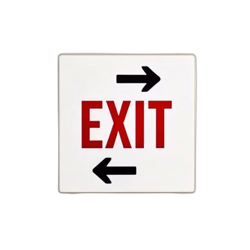 white, exit, sign, red transparent PNG cut-out