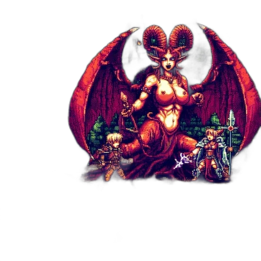 dragon, staff, creature, pixel art transparent PNG cut-out