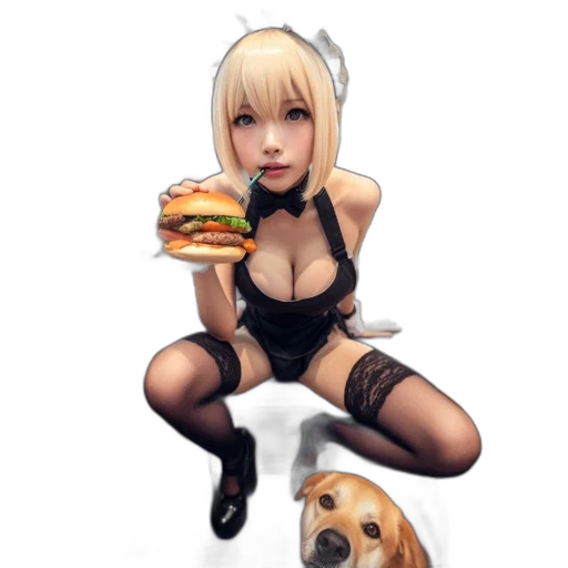 food, animal, robot, pixel art transparent PNG cut-out