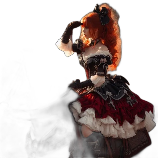 mask, dress, staff, hat transparent PNG cut-out