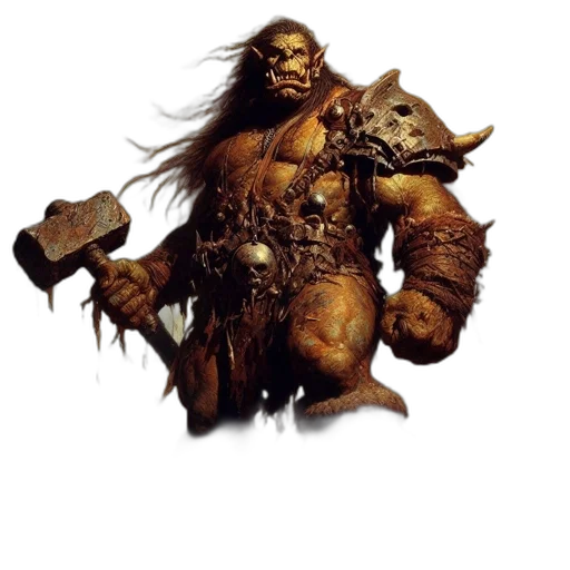staff, weapon, creature, fantasy art transparent PNG cut-out