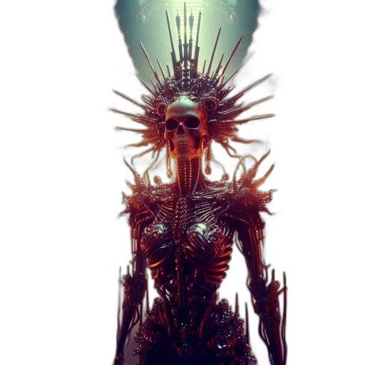 creature, robot, staff, dress transparent PNG cut-out