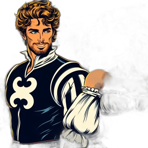jacket, comic book art, cartoon, concept art transparent PNG cut-out