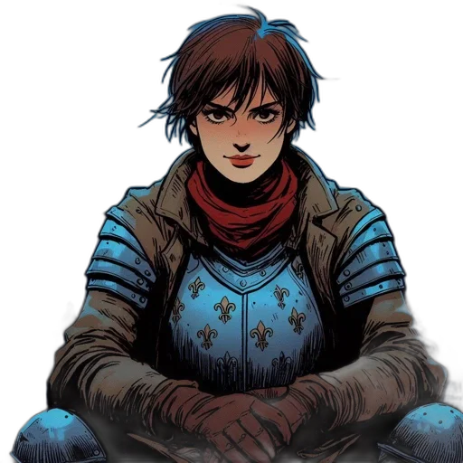 jacket, face, comic book art, concept art transparent PNG cut-out