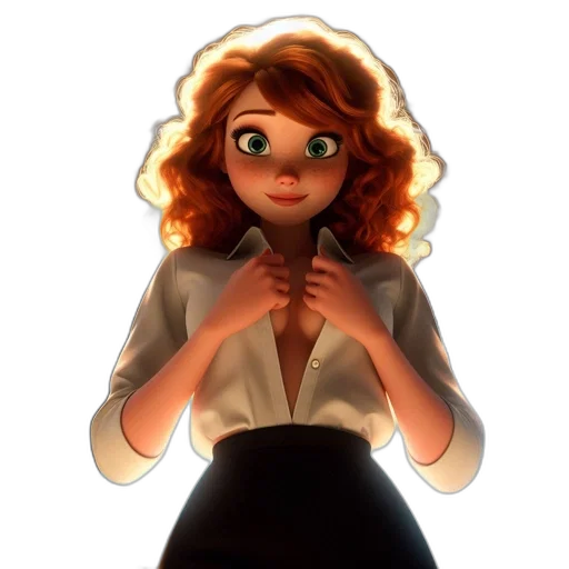 dress, jacket, staff, face transparent PNG cut-out